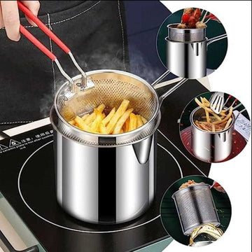 Stainless Steel Deep Frying Pot - (IMPORTED)